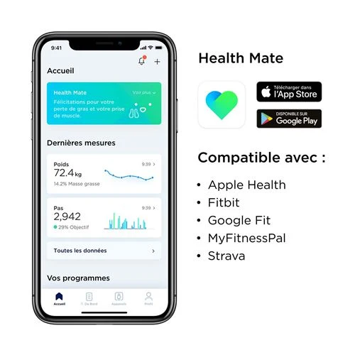 Body Black / Noir Balance connectée – Withings