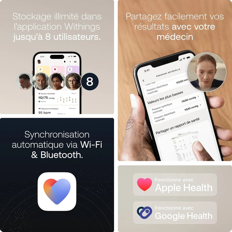 BPM Vision - Tensiomètre digital connecté - Withings