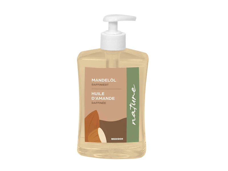 MEDiDOR Mandelöl raffiniert Nature, 500ml mit Dosierspender