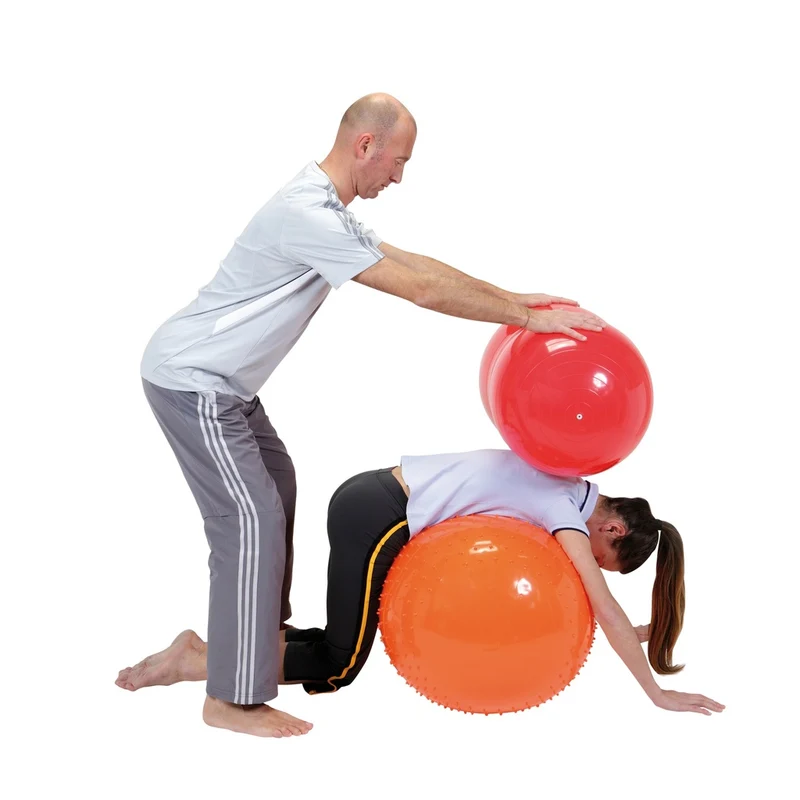 Gymnic Physio Roll, rot, Länge 130 cm, Ø max. 85 cm