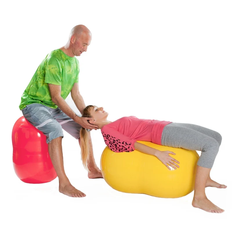 Gymnic Physio Roll, rot, Länge 130 cm, Ø max. 85 cm