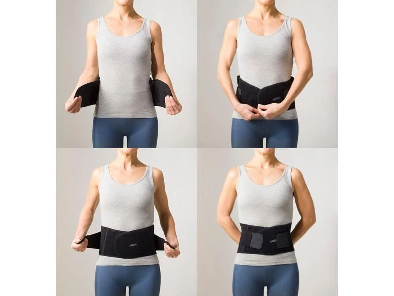 Swedish Posture Stabilize Lower Back Belt, schwarz, Grösse M