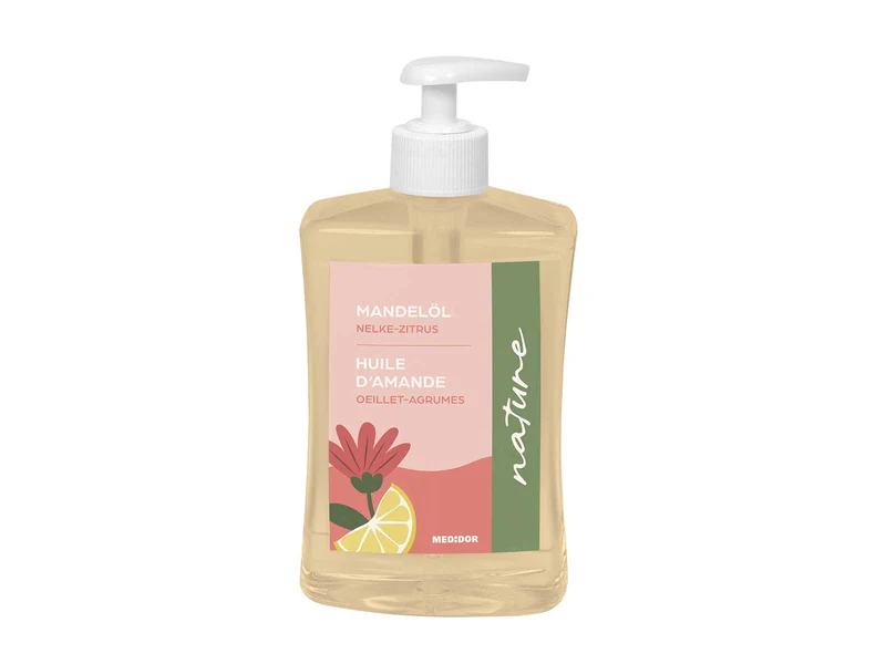 MEDiDOR Mandelöl Nelke-Zitrus Nature, 500 ml mit Dosierspender