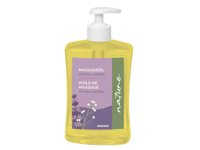 MEDiDOR Massageöl Amyris-Lavendel Nature, 500 ml mit Dosierspender