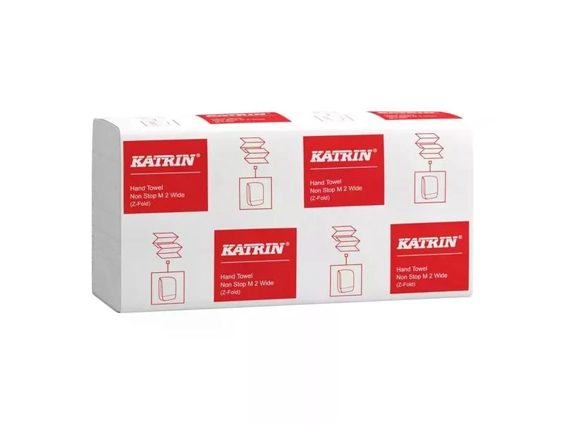 Katrin Z-Falz Falthandtücher Non Stop M Handy Pack, Z-Falz, 3-lagig, 24 x 24cm, 4000 Blatt