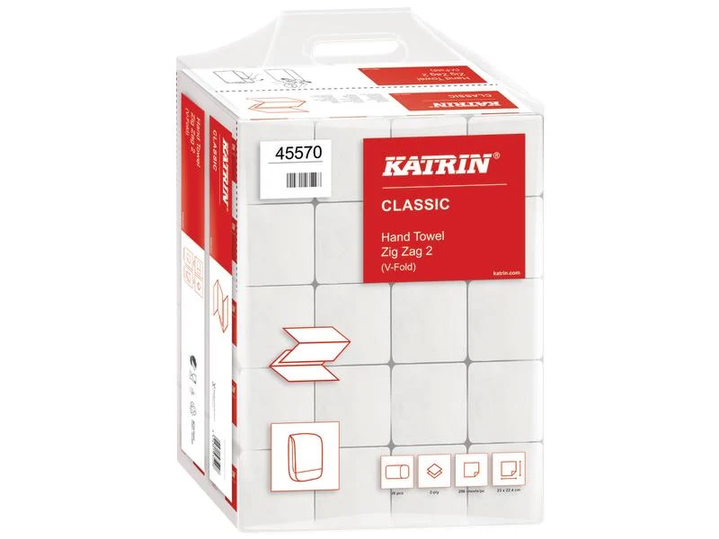 Katrin Falthandtücher Classic ZZ, Z-Falz, 2-lagig, 4000 Blatt