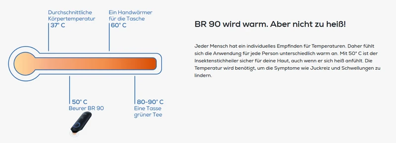 Beurer Insektenstichheiler BR 90 Day & Night, schwarz, inkl. Batterie