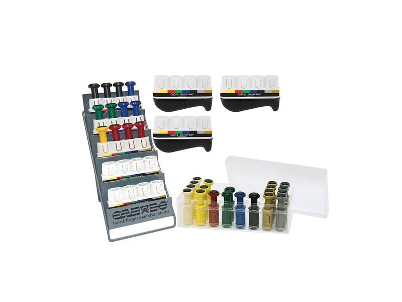 CanDo Digi-Flex Multi Handtrainer-Set, 8 Einheiten mit 32 Aufsätzen