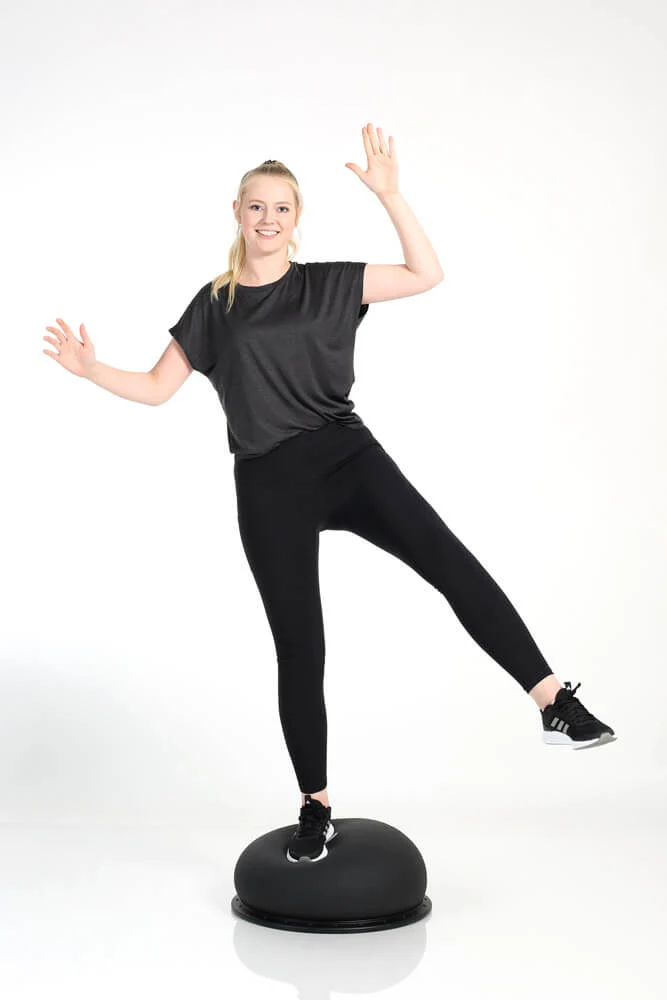 TOGU Balance Board Jumper Pro, schwarz, bis 200kg