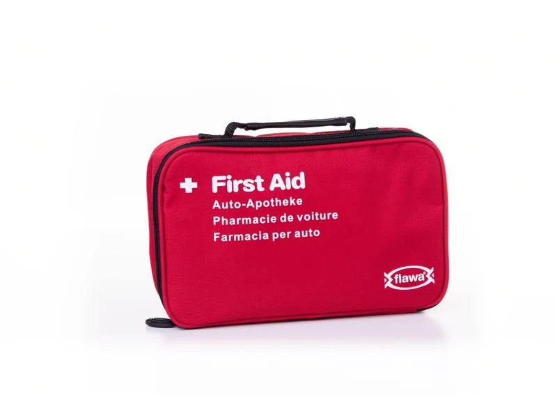 FLAWA Auto-Apotheke Midi Bag, rot, 26 x 19 x 6 cm