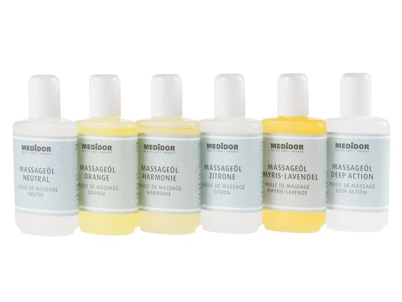 MEDiDOR Probierset Massageöle, 6 x 50 ml