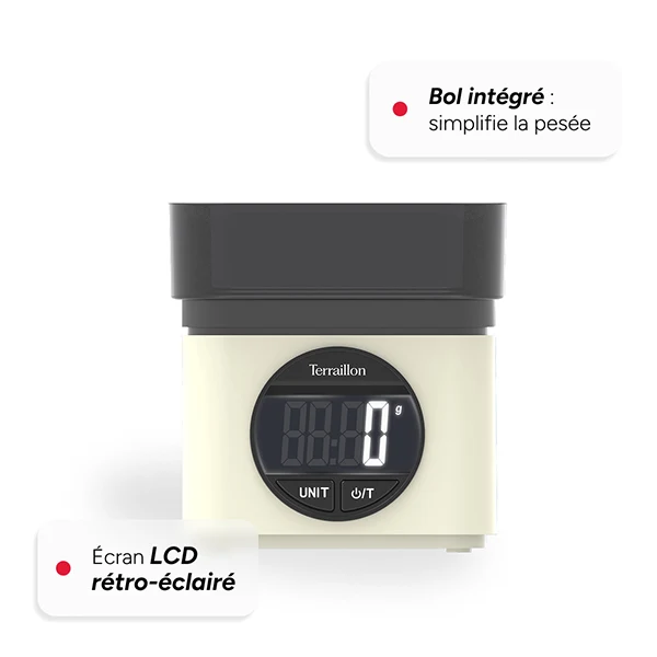 Balance électronique BA22 mythique crème 5 kg Terraillon