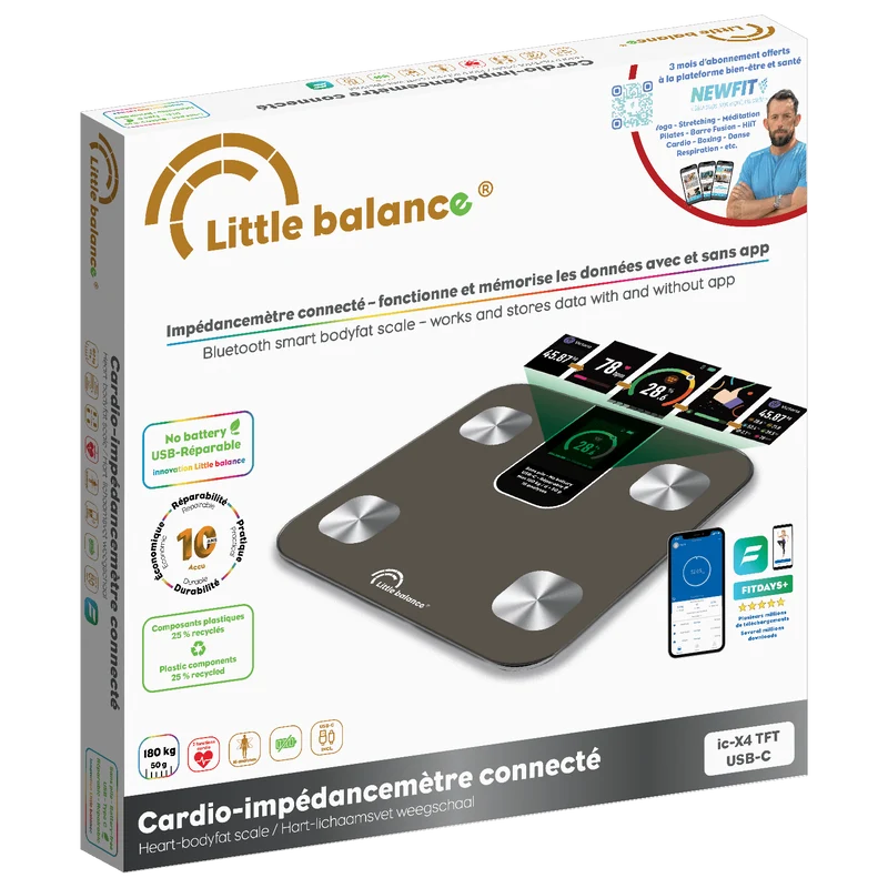 Cardio-impédancemètre connecté, Cardio X4 TFT USB-R Tonka