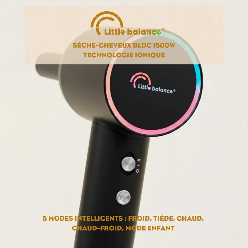 Sèche-cheveux, BLDC Ionic 1600 Noir