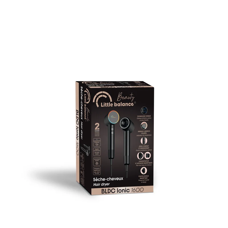 Sèche-cheveux, BLDC Ionic 1600 Noir