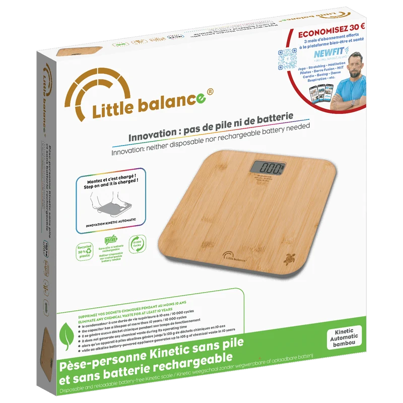 Pèse-personne, Kinetic Auto Bambou, Sans pile