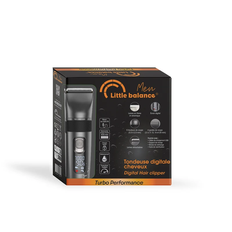 Tondeuse digitale cheveux, Turbo Performance