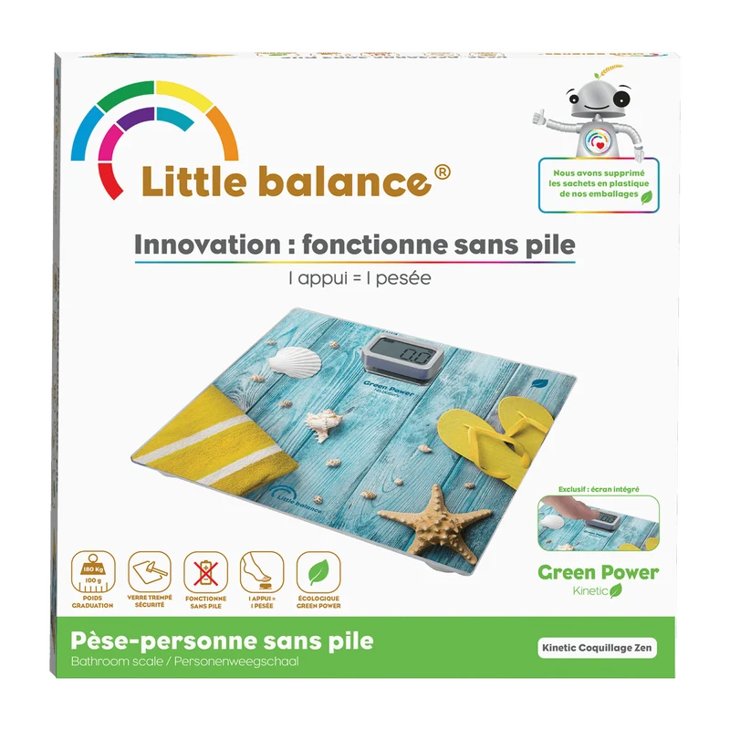 Pèse-personne, Kinetic Coquillages Zen, Sans pile