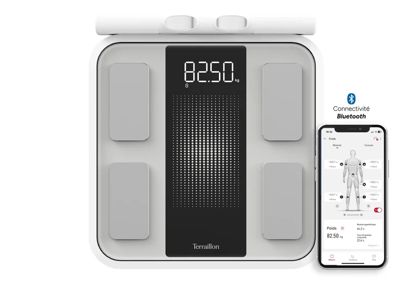 WEIGHT EXPERT - Pèse-personne 8 électrodes BLUETOOTH