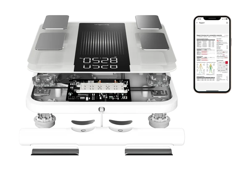 WEIGHT EXPERT - Pèse-personne 8 électrodes BLUETOOTH