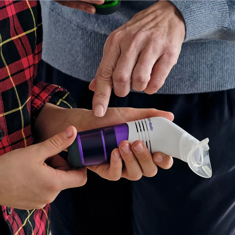 POWERbreathe Atemtrainer EX1 EMT Medic, weiss-violett