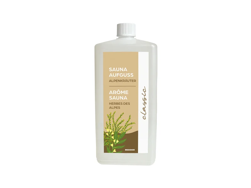 MEDiDOR Sauna Aufguss Alpenkräuter Classic, 1 Liter