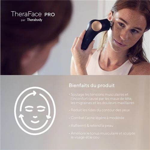 TheraFace PRO white - Appareil connecté soin visage et massage facial - Therabody