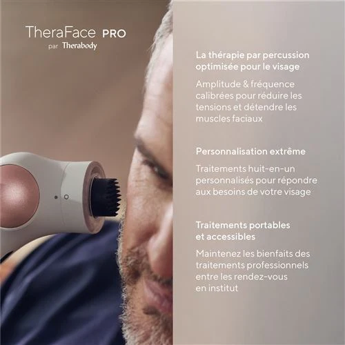 TheraFace PRO white - Appareil connecté soin visage et massage facial - Therabody