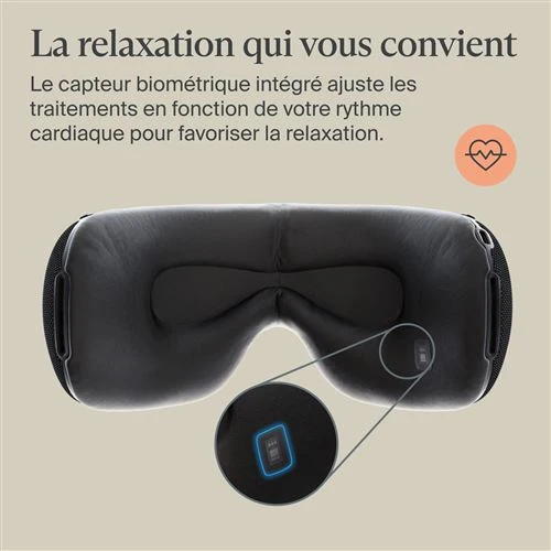 SmartGoggles 2.0 Black - Masque connecté relaxation yeux et sommeil - Therabody