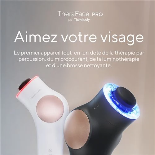TheraFace PRO black - Appareil connecté soin visage et massage facial - Therabody