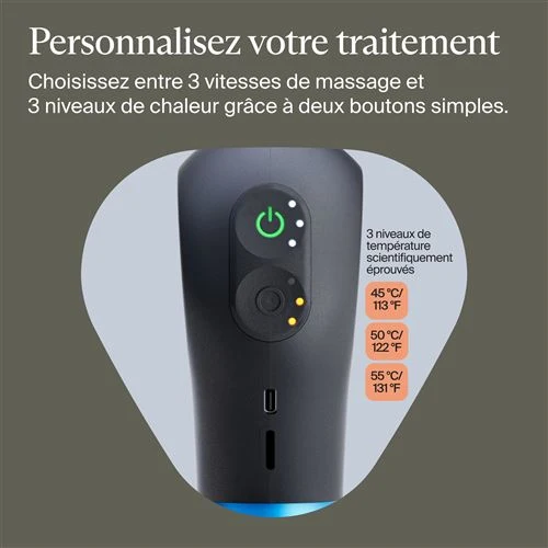 Theragun Mini Plus Noir - Pistolet de massage chauffant - Therabody