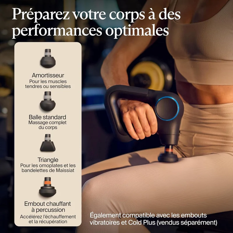 Theragun Prime Plus - Pistolet de massage percussif récupération musculaire - Therabody