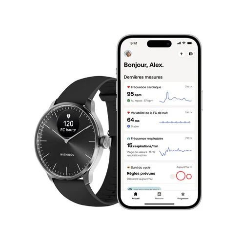 ScanWatch Light - 37 mm Noir - Montre connectée - Withings