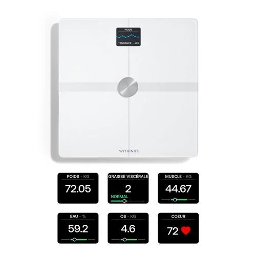 Body Smart White / Blanc - Balance connectée Wi-Fi – Withings