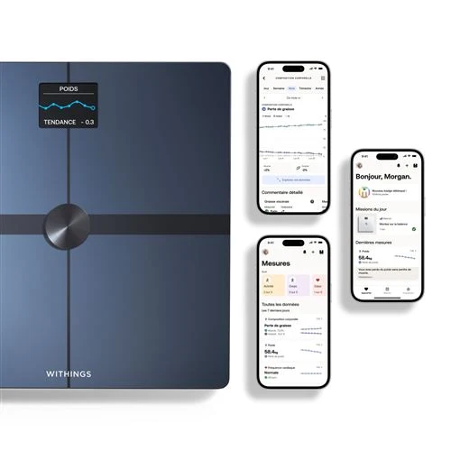 Body Smart Black / Noir - Balance connectée Wi-Fi – Withings