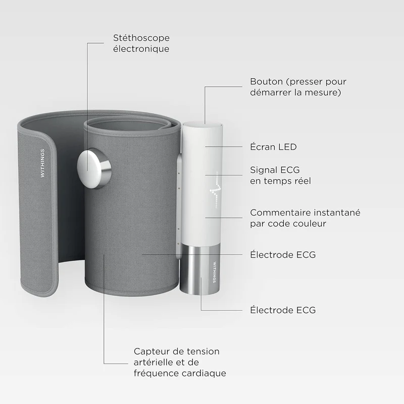 BPM Core - Tensiomètre connecté avec électrocardiogramme et stéthoscope électronique - Withings