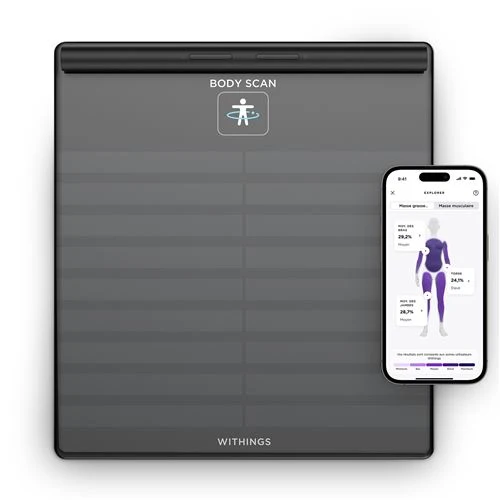 Body Scan Black / Noir - Balance et Station de santé connectées Wi-Fi – Withings