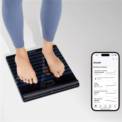 Body Scan Black / Noir - Balance et Station de santé connectées Wi-Fi – Withings