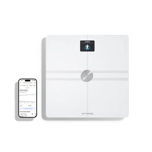 Body Comp White / Blanc - Balance connectée Wi-Fi – Withings