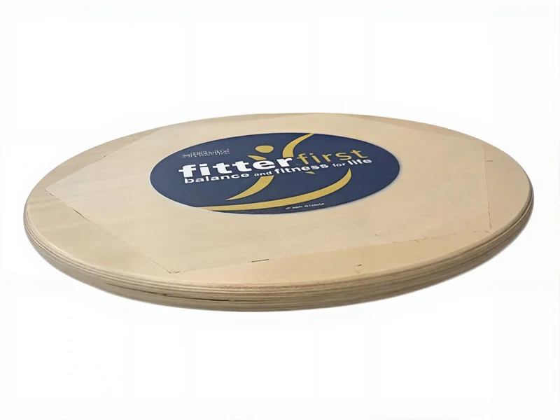 FitterFirst Balance Board Therapie Kreisel Holz, 39 cm