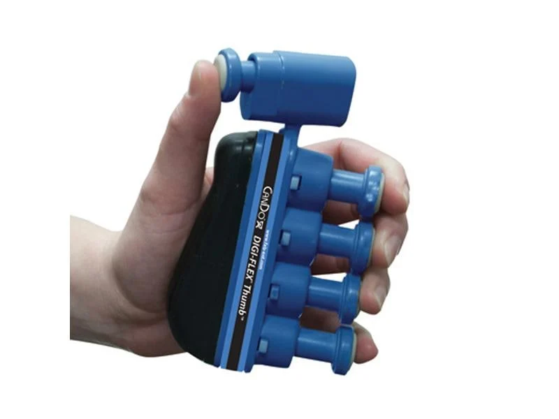 CanDo Digi-Flex Thumb, Hand- und Daumentrainer, blau, Widerstand stark