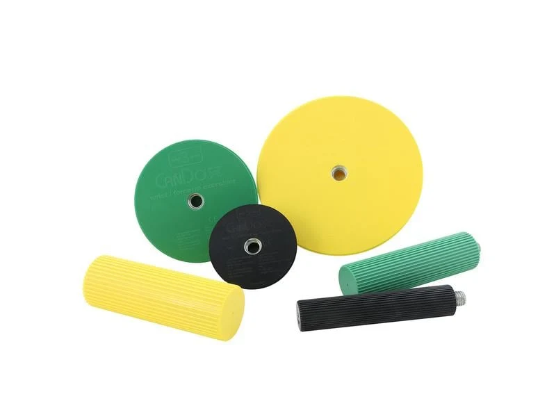 CanDo Handgelenk und Unterarmtrainer mittel, Set mit 3 Halbkugeln und 3 Griffen