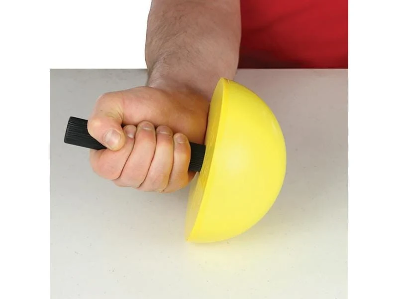 CanDo Handgelenk und Unterarmtrainer mittel, Set mit 3 Halbkugeln und 3 Griffen