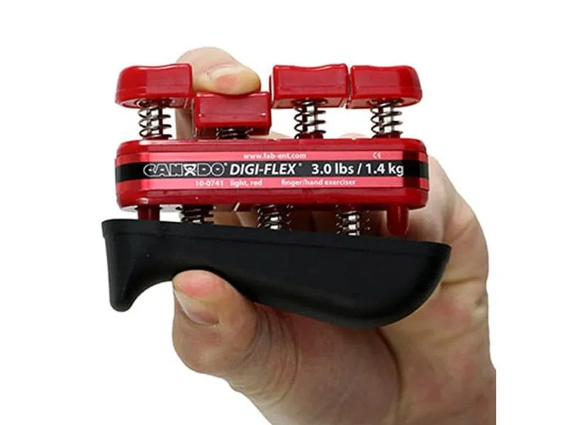 CanDo Handtrainer Digi-Flex, rot, 1.4 kg, leichter Widerstand