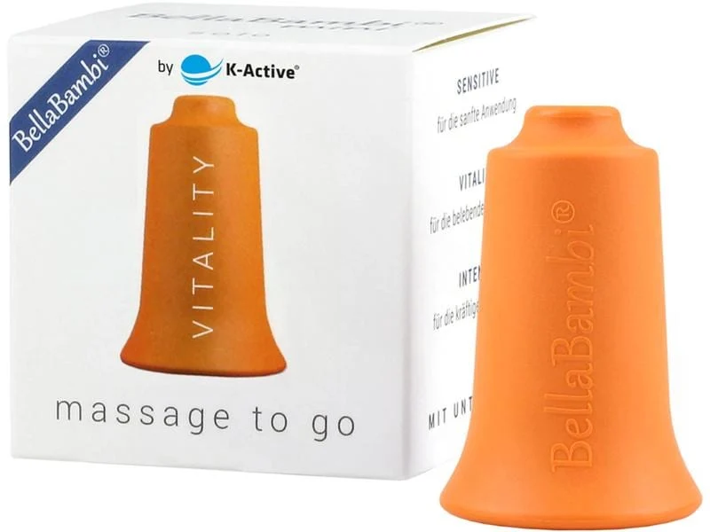 K-Active BellaBambi Schröpfcup Silikon Mini regular, orange, Ø 2 cm