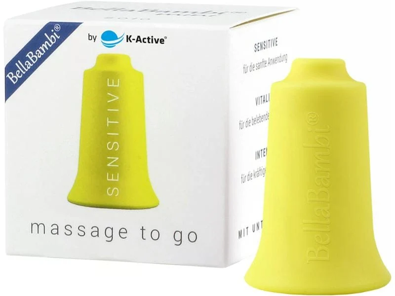 K-Active BellaBambi Schröpfcup Silikon Mini sensitive, gelb, Ø 2 cm