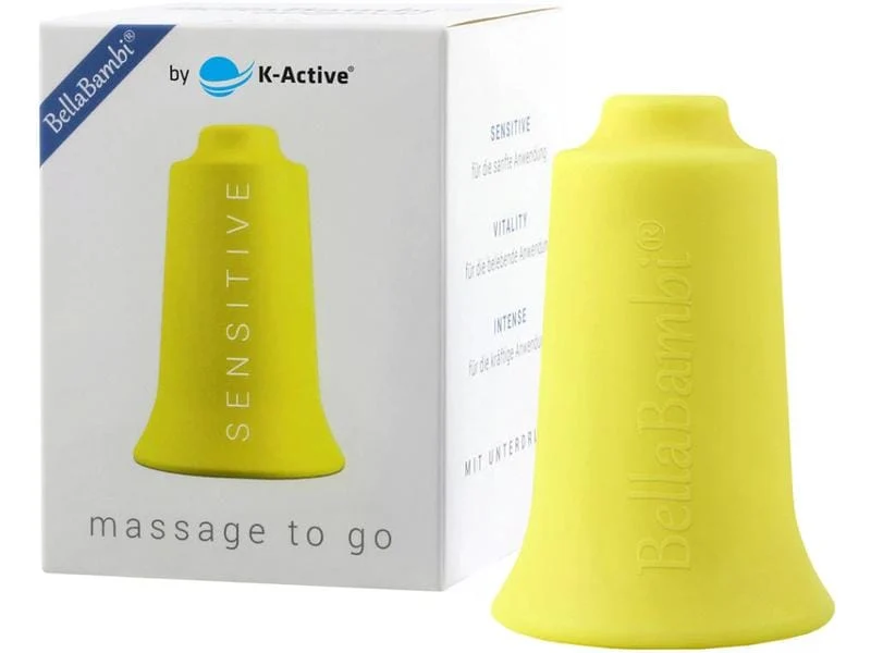 K-Active BellaBambi Schröpfcup Silikon Original sensitive, gelb, Ø 3.5 cm