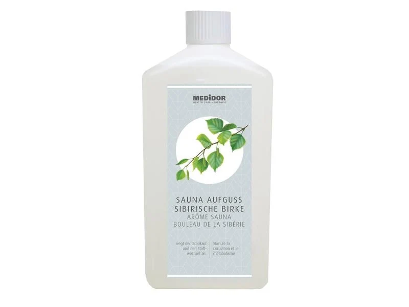 MEDiDOR Sauna Aufguss Sibirische Birke, 1 Liter