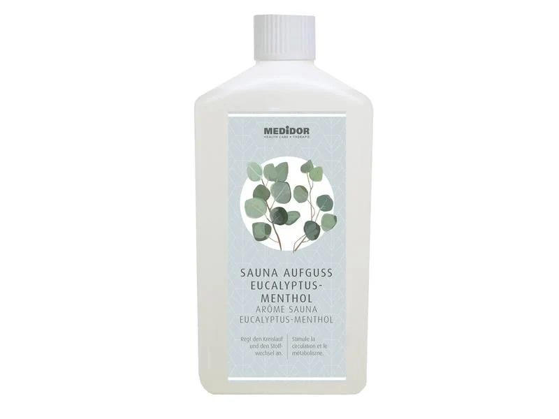 MEDiDOR Sauna Aufguss Eucalyptus-Menthol, 1 Liter