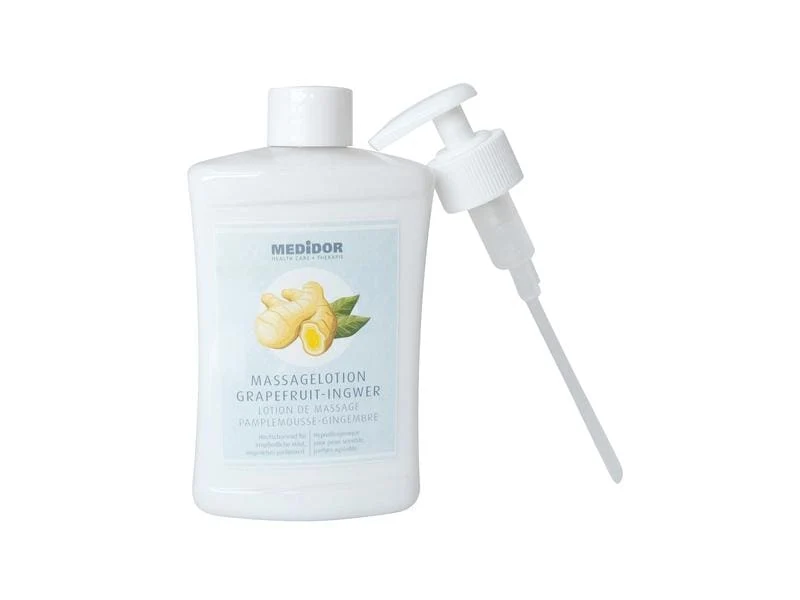 MEDiDOR Massagelotion Grapefruit-Ingwer, 500 ml mit Dosierspender